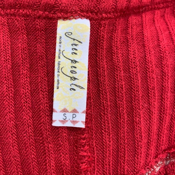 Free People Waffle Knit Oversized Shirt - Picture 9 of 10